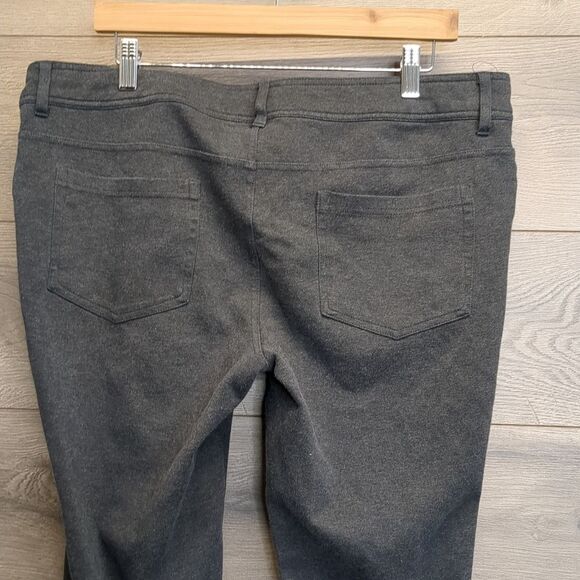 Faded Glory Pull On Skinny Gray Business Pants Women's Plus Size 18 - Picture 6 of 9